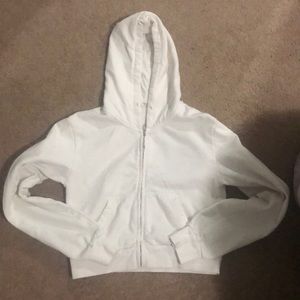 brandy melville cropped zip up